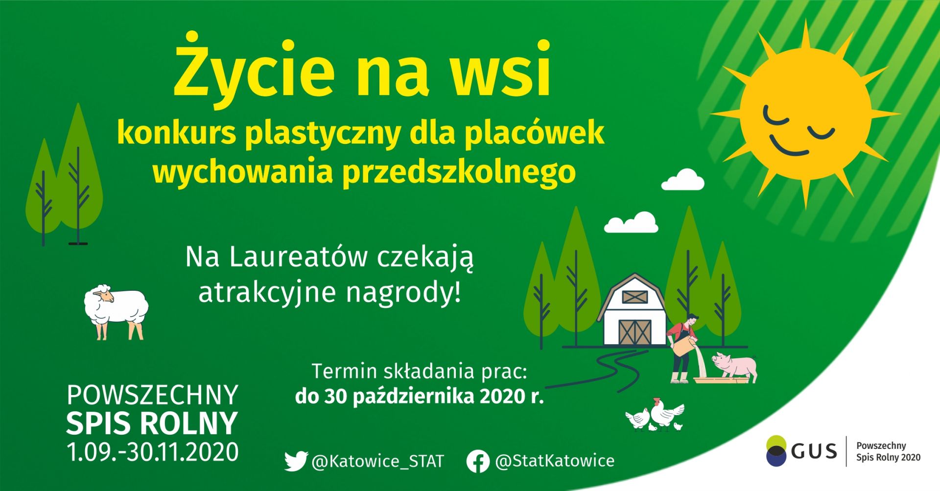 plakat promujący konkurs plastyczny